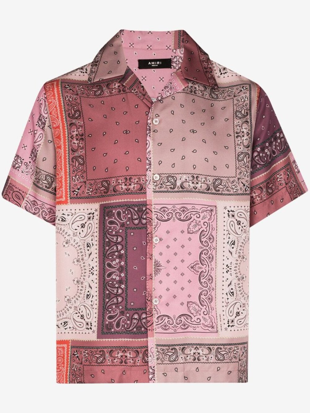 AMIRI Reconstructed Silk Bandana Shirt